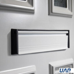 "UAP Limited Uap Petit Master 10"" White Flap Aluminium Draught Proof Letterbox For Upvc Composite And Wooden Doors 20 To 40mm" - thumbnail 4