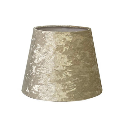 "11"" Beige Modern Tapered Velvet Light Shade In 9 Inch Or 11 Inch For Pendant Or Table Lamps In Living Room Or Bedroom" - image 1