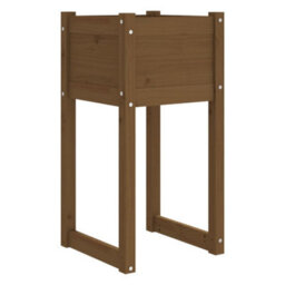 Berkfield Planters 2 Pcs Honey Brown 40X40X81 Cm Solid Wood Pine - thumbnail 4