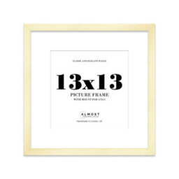 "13X13"" Gold Picture Frame - 13X13"" Square Frame With 11X11"" Mount For 13X13""/11X11"" Pictures Art Deco Style Room Decor, 1 Pack" - thumbnail 1