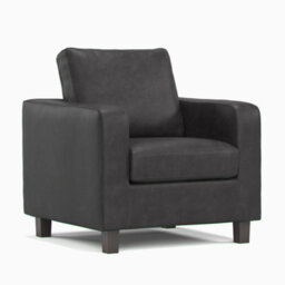 Furnishings For Less UK York Black Faux Leather 3 Piece Sofa Suite 3 Seater, 2 Seater And Armchair - thumbnail 6