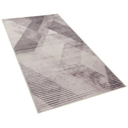 Beliani Pink Abstract Rug 80 X 150 Cm - Low Pile Polyester Rectangle - thumbnail 3
