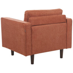 Beliani Armchair Nurmo Fabric Golden Brown - thumbnail 6