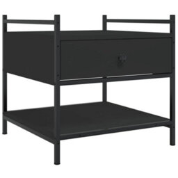 Berkfield Stylish Coffee Table Black 50X50X50 Cm Engineered Wood - thumbnail 1
