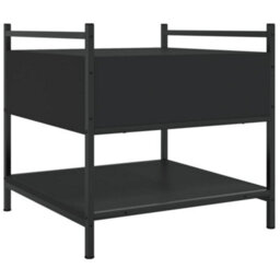 Berkfield Stylish Coffee Table Black 50X50X50 Cm Engineered Wood - thumbnail 8