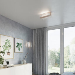 Luminosa Lighting Luminosa Feniks 1 Light Flush Wall Light Natural Wood, E27 - thumbnail 7