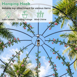 Birdcage Shape Metal Gazebo  Arch Arbour - thumbnail 6
