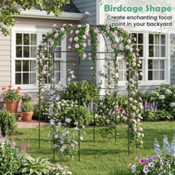 Birdcage Shape Metal Gazebo  Arch Arbour - thumbnail 5