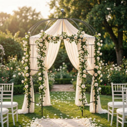 Birdcage Shape Metal Gazebo  Arch Arbour - thumbnail 4