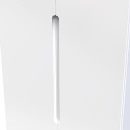 Messina Ready Assembled Modern Matt White Tall Double Wardrobe (H)1970mm (W)770mm (D)530mm - thumbnail 3