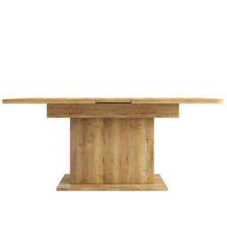 Btm Extendable Dining Table With Storage, Rectangular, Oak Finish - thumbnail 7