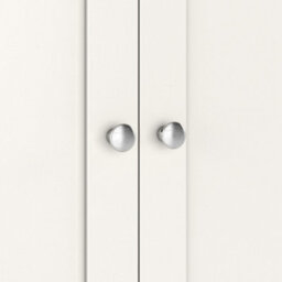 Farro Coconut White Cupboard With Washed Oak Top - Fully Assembled By Roseland Furniture - thumbnail 9
