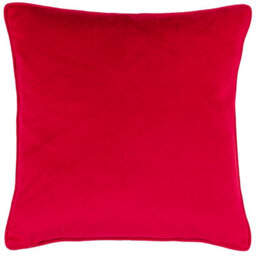Furn. Ditsy Festive Reindeer Velvet Piped Feather Rich Cushion - thumbnail 2