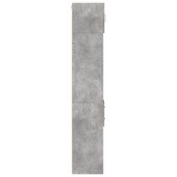 Berkfield Slim Storage Cabinet Concrete Grey 30X42.5X225 Cm Engineered Wood - thumbnail 7