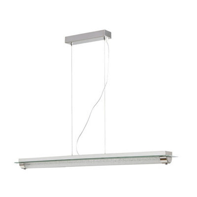 Luminosa Lighting Luminosa Tube Pendant 26W Led 4000K Polished Chrome/ Sand Diamond, 2000Lm, 3Yrs Warranty - image 1