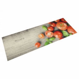 Berkfield Kitchen Rug Washable Tomatoes 60X180 Cm Velvet - thumbnail 1