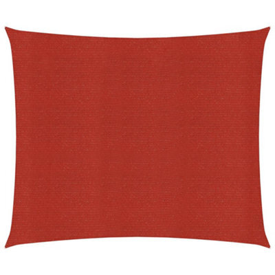Berkfield Sunshade Sail 160 G/m2 Red 7X7 M Hdpe - image 1