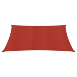 Berkfield Sunshade Sail 160 G/m2 Red 7X7 M Hdpe - thumbnail 2