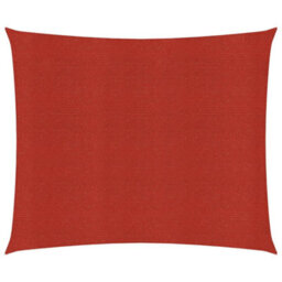 Berkfield Sunshade Sail 160 G/m2 Red 7X7 M Hdpe - thumbnail 1
