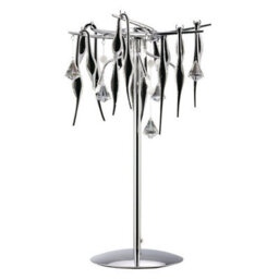 Luminosa Lighting Luminosa Cygnet Table Lamp 6 Light G4 Polished Chrome/black Glass/crystal, Not Led/cfl Compatible - thumbnail 1