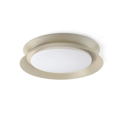 Luminosa Lighting Luminosa Tender Flush Ceiling Light Light Grey 2700K - image 1