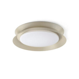 Luminosa Lighting Luminosa Tender Flush Ceiling Light Light Grey 2700K - thumbnail 1
