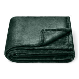 Moonlight Bedding Fleece Blanket Soft Throw Lightweight All Season Sofa, Bed & Travel Blanket Super King (Emerald, 230X270Cm) - thumbnail 1