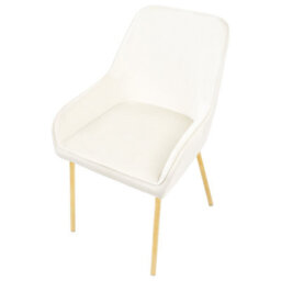 Beliani Set Of 2 Dining Chairs Loverna Velvet Off-White - thumbnail 8