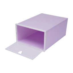 20 Pack Stackable Plastic Foldable Shoe Storage Boxes - thumbnail 4