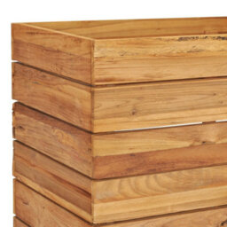 Berkfield Raised Bed 100X40X55 Cm Recycled Teak And Steel - thumbnail 8