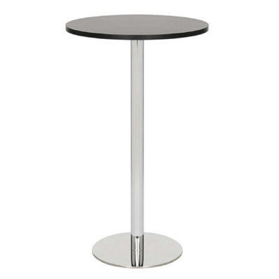 Deluxe Como Poseur Table Round Black Wood