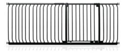 Safetots Elite Pressure Safety Gate, 198Cm - 207Cm, Matt Black, Pressure Fit Stair Gate - thumbnail 1