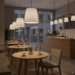 Fabric Lampshade With Premium Quality Free A60 Led Bulb Off-White Light Shade For Floor Lamps - thumbnail 2