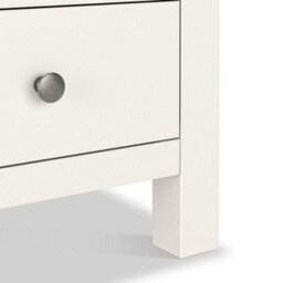 Farro Basket Coconut White 2 Over 3 Chest Of Drawers - Fully Assembled - By Roseland Furniture - thumbnail 7