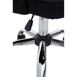 Orsina Ergonomic Black Fabric Home Office Chair, Comfortable Design Work From Home Chair, Movable Chair For Bedroom - thumbnail 8