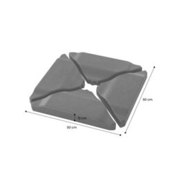 Sweeek - Triangular Base For Parasol Anthracite 50X50X12 Cm - Baso - thumbnail 3