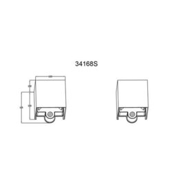 Luminosa Lighting Luminosa Veronika Outdoor Up Down Wall Lamp Anthracite Ip54 2X Led 3000K - thumbnail 8