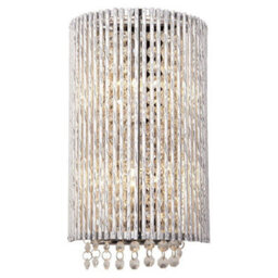 Luminosa Lighting Luminosa Galina 2 Light Wall Light Chrome Plate & Clear Crystal, G9 - thumbnail 1