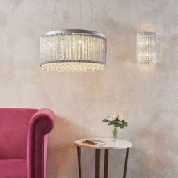 Luminosa Lighting Luminosa Galina 2 Light Wall Light Chrome Plate & Clear Crystal, G9 - thumbnail 5
