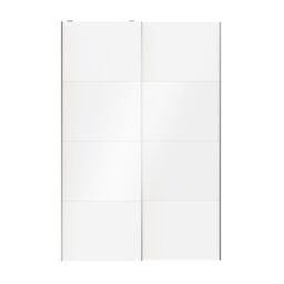 GoodHome Atomia Contemporary Panelled Without Mirror Doors White High Gloss 2 Door Sliding Wardrobe Door Kit (H)2250mm (W)1500mm - thumbnail 3