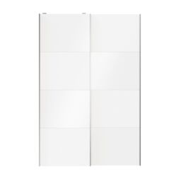 GoodHome Atomia Contemporary Panelled Without Mirror Doors White High Gloss 2 Door Sliding Wardrobe Door Kit (H)2250mm (W)1500mm - thumbnail 4