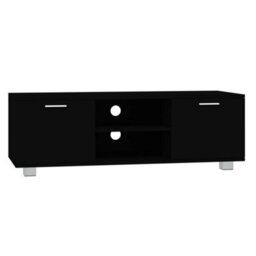 Berkfield Tv Cabinet Black 120X40.5X35 Cm Engineered Wood - thumbnail 2