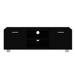 Berkfield Tv Cabinet Black 120X40.5X35 Cm Engineered Wood - thumbnail 4