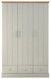 Gfw Kendal 3 Door 3 Drawer Wardrobe Grey - thumbnail 3