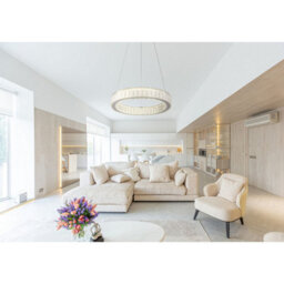 Luminosa Lighting Luminosa Mucky 50Cm Pendant Ceiling Light Chrome K5 Crystals Led Dimmable 2700-6000K Remote Control - thumbnail 9