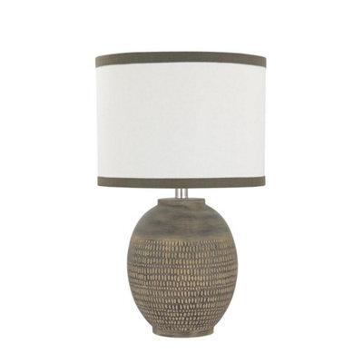 Minster Table Lamp - Ceramic - L28 X W28 X H24 Cm - Brown - image 1