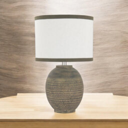 Minster Table Lamp - Ceramic - L28 X W28 X H24 Cm - Brown - thumbnail 2