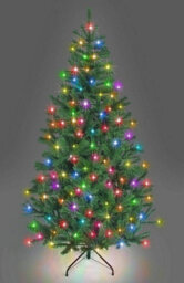 Shatchi 6Ft Prelit Green Alaskan Pine Christmas Tree Multicolour Leds