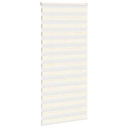 Berkfield Zebra Blind Marble Beige 100X230 Cm Fabric Width 95.9 Cm Polyester - thumbnail 3