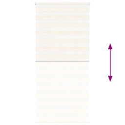 Berkfield Zebra Blind Marble Beige 100X230 Cm Fabric Width 95.9 Cm Polyester - thumbnail 5